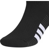image:imageadidas Cushioned 30 3Pack Quarter SocksBlackWhiteCarbon Grey4