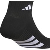 image:imageadidas Cushioned 30 3Pack Quarter SocksBlackWhiteCarbon Grey4