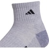 image:imageadidas Cushioned 30 3Pack Quarter SocksCool Light HeatherGreyBlack3