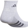 image:imageadidas Cushioned 30 3Pack Quarter SocksCool Light HeatherOnix GreyGrey4