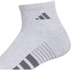 image:imageadidas Cushioned 30 3Pack Quarter SocksCool Light HeatherOnix GreyGrey4