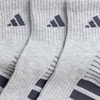 image:imageadidas Cushioned 30 3Pack Quarter SocksCool Light HeatherOnix GreyGrey4