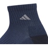 image:imageadidas Cushioned 30 3Pack Quarter SocksLegend Ink BlueGreyWhite3Color