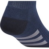 image:imageadidas Cushioned 30 3Pack Quarter SocksLegend Ink BlueGreyWhite3Color