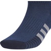 image:imageadidas Cushioned 30 3Pack Quarter SocksLegend Ink BlueGreyWhite3Color