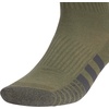 image:imageadidas Cushioned 30 3Pack Quarter SocksOlive Strata GreenWhiteOnix Grey3Color