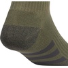 image:imageadidas Cushioned 30 3Pack Quarter SocksOlive Strata GreenWhiteOnix Grey3Color