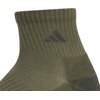 image:imageadidas Cushioned 30 3Pack Quarter SocksOlive Strata GreenWhiteOnix Grey3Color