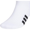 image:imageadidas Cushioned 30 3Pack Quarter SocksWhiteBlackClear Grey4