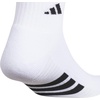 image:imageadidas Cushioned 30 3Pack Quarter SocksWhiteBlackClear Grey4