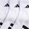 image:imageadidas Cushioned 30 3Pack Quarter SocksWhiteBlackClear Grey4