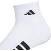 image:imageadidas Cushioned 30 3Pack Quarter SocksWhiteBlackClear Grey4