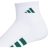 image:imageadidas Cushioned 30 3Pack Quarter SocksWhiteCollegiate GreenBlack4