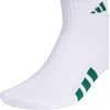 image:imageadidas Cushioned 30 3Pack Quarter SocksWhiteCollegiate GreenBlack4
