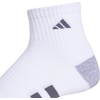 image:imageadidas Cushioned 30 3Pack Quarter SocksWhiteGreyOnix Grey3