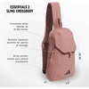 image:imageadidas Essentials 3 Crossbody  Sling Bag with Phone PocketWarm Clay Pink