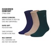 image:imageadidas Mens Cushioned Comfort Crew Socks 3 Pairs Super Soft amp CozyDark BlueChalky BrownAurora Green Ivy
