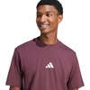 image:imageadidas Mens Essentials 3Stripes Single Jersey TShirtAurora RubyWhite