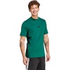 image:imageadidas Mens Essentials 3Stripes Single Jersey TShirtCollegiate GreenBlack