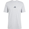 image:imageadidas Mens Essentials 3Stripes Single Jersey TShirtMedium Grey HeatherBlack