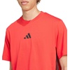 image:imageadidas Mens Essentials 3Stripes Single Jersey TShirtPure RubyBlack