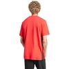 image:imageadidas Mens Essentials 3Stripes Single Jersey TShirtPure RubyBlack