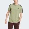 image:imageadidas Mens Essentials 3Stripes Single Jersey TShirtTent Green