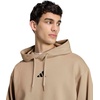 image:imageadidas Mens Essentials Feel Cozy Fleece Hoodie SweatshirtWonder CargoBlack