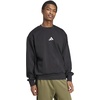 image:imageadidas Mens Essentials FeelCozy Fleece SweatshirtBlackWhite