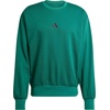 image:imageadidas Mens Essentials FeelCozy Fleece SweatshirtCollegiate GreenBlack