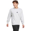 image:imageadidas Mens Essentials FeelCozy Fleece SweatshirtLight Grey HeatherBlack