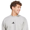 image:imageadidas Mens Essentials FeelCozy Fleece SweatshirtMedium Grey HeatherBlack