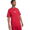 image:imageadidas Mens Essentials Small Logo Single Jersey TShirtMaroonWhite