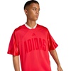 image:imageadidas Mens Stadium Graphic Mesh TShirtPure RubyOff WhiteCrystal Linen