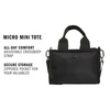 image:imageadidas Micro Mini Tote Handbag  Premium Crossbody BagBlackSilver Metallic