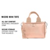 image:imageadidas Micro Mini Tote Handbag  Premium Crossbody BagBlush PinkSilver Metallic