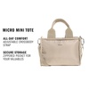 image:imageadidas Micro Mini Tote Handbag  Premium Crossbody BagCrystal Linen BeigeSilver Metallic