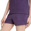 image:imageadidas Plus Size Essentials Small Logo Feel Cozy ShortsAurora PlumBlack