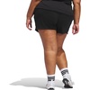 image:imageadidas Plus Size Essentials Small Logo Feel Cozy ShortsBlackWhite