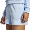 image:imageadidas Plus Size Essentials Small Logo Feel Cozy ShortsBlueWhite