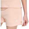 image:imageadidas Plus Size Essentials Small Logo Feel Cozy ShortsBlush PinkWhite