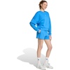 image:imageadidas Plus Size Essentials Small Logo Feel Cozy ShortsRay BlueWhite