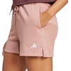 image:imageadidas Plus Size Essentials Small Logo Feel Cozy ShortsWarm ClayWhite