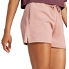 image:imageadidas Plus Size Essentials Small Logo Feel Cozy ShortsWarm ClayWhite