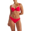 image:imageadidas Womens Active Essentials Low Rise Cotton Thong UnderwearHeather Grey WhitePure Ruby