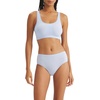 image:imageadidas Womens Active Seamless Hipster UnderwearEasy CoralWhiteGlow Blue