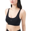 image:imageadidas Womens Active Seamless Micro Stretch Scoop Neck Lounge BraBlack