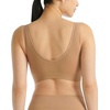 image:imageadidas Womens Active Seamless Micro Stretch Scoop Neck Lounge BraToasted Almond