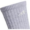 image:imageadidas Womens Athletic Scrunch Crew Sock 3 Pairs Loose Slouchy FitCool Light HeatherWonder WhiteBlack