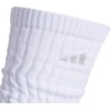 image:imageadidas Womens Athletic Scrunch Crew Sock 3 Pairs Loose Slouchy FitWhiteClear Onix Grey